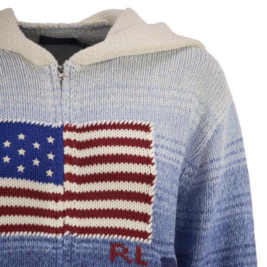 26SS 폴로 랄프로렌 스웨터 211A96251 WHITE BLUE - POLO RALPH LAUREN