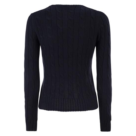  폴로 랄프로렌 포니 로고 피마코튼 케이블 니트 스웨터 211971869 NAVY - POLO RALPH LAUREN