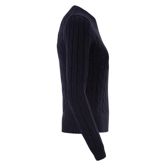  폴로 랄프로렌 포니 로고 피마코튼 케이블 니트 스웨터 211971869 NAVY - POLO RALPH LAUREN