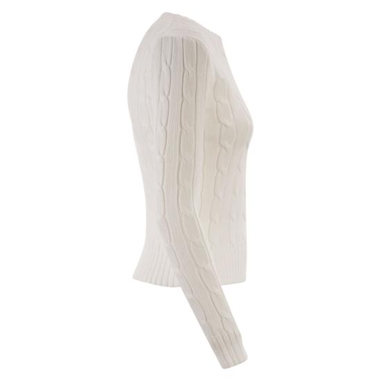  폴로 랄프로렌 포니 로고 피마코튼 케이블 니트 스웨터 211971869 WHITE - POLO RALPH LAUREN