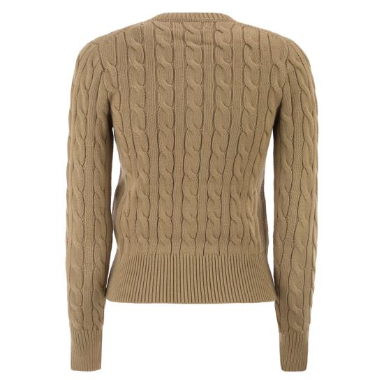 26SS 폴로 랄프로렌 폴로 자수 케이블 니트 가디건 211971868 BEIGE - POLO RALPH LAUREN