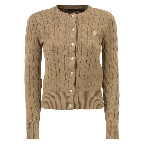 26SS 폴로 랄프로렌 폴로 자수 케이블 니트 가디건 211971868 BEIGE