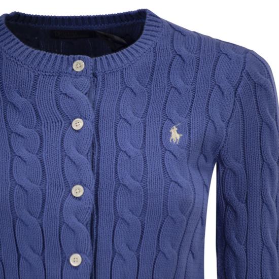 26SS 폴로 랄프로렌 폴로 자수 케이블 니트 가디건 211971868 BLUETTE - POLO RALPH LAUREN