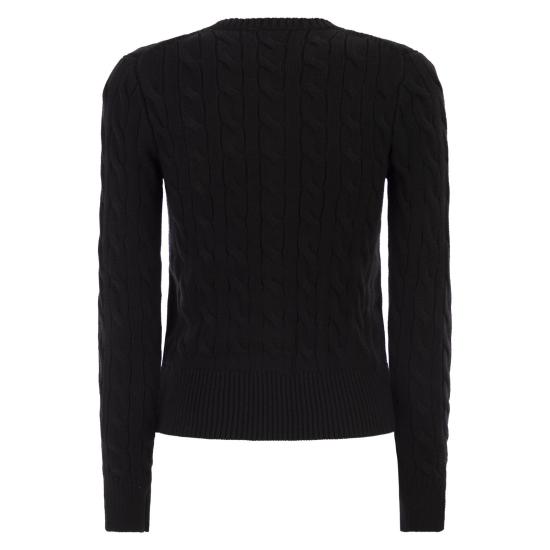  폴로 랄프로렌 폴로 자수 케이블 니트 가디건 211971868 BLACK - POLO RALPH LAUREN