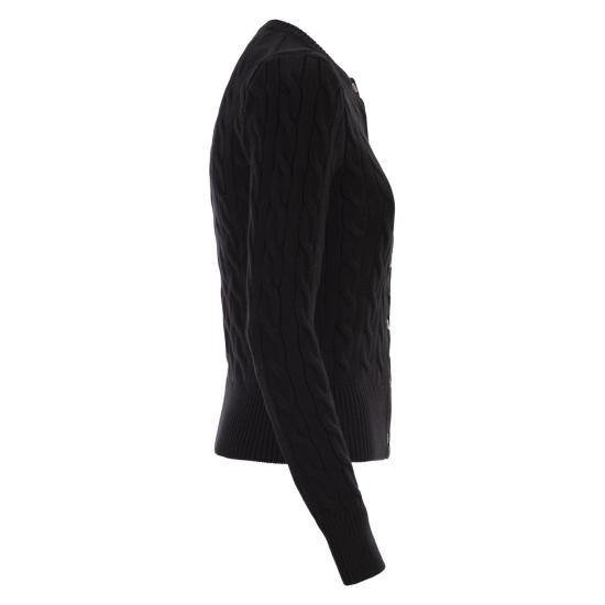  폴로 랄프로렌 폴로 자수 케이블 니트 가디건 211971868 BLACK - POLO RALPH LAUREN