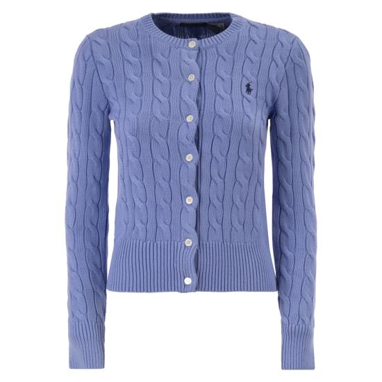  폴로 랄프로렌 폴로 자수 케이블 니트 가디건 211971868 LIGHT BLUE