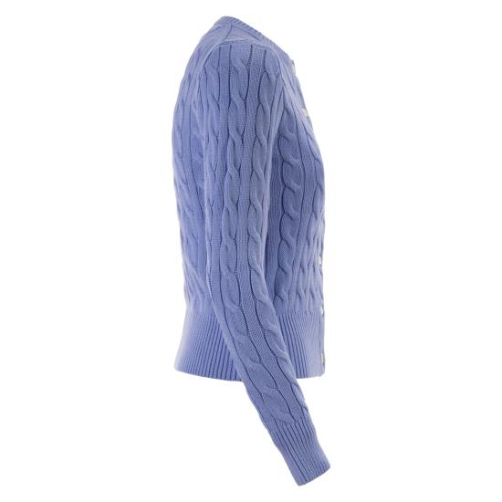  폴로 랄프로렌 폴로 자수 케이블 니트 가디건 211971868 LIGHT BLUE - POLO RALPH LAUREN