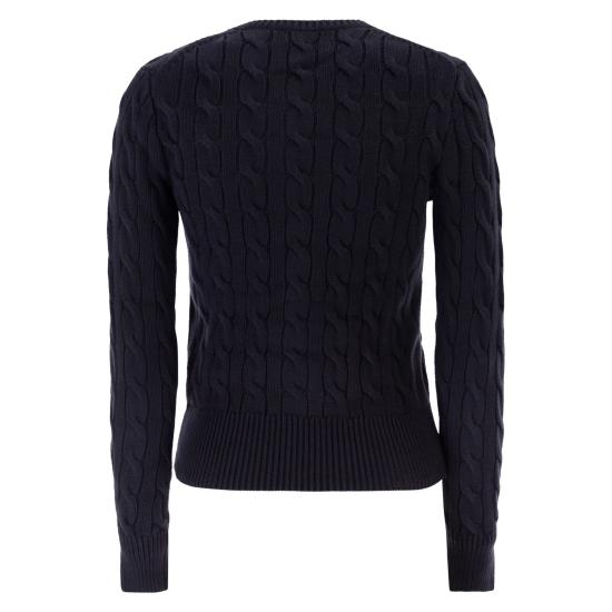  폴로 랄프로렌 폴로 자수 케이블 니트 가디건 211971868 NAVY - POLO RALPH LAUREN