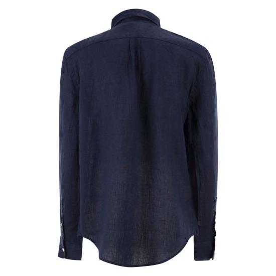 26SS 폴로 랄프로렌 포니 자수 리넨 셔츠 (211970730009) 211970730 NAVY - POLO RALPH LAUREN