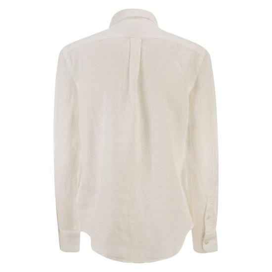 26SS 폴로 랄프로렌 포니 자수 리넨 셔츠 (211970730009) 211970730 WHITE - POLO RALPH LAUREN