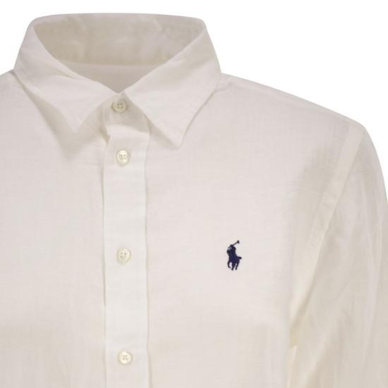 26SS 폴로 랄프로렌 포니 자수 리넨 셔츠 (211970730009) 211970730 WHITE - POLO RALPH LAUREN