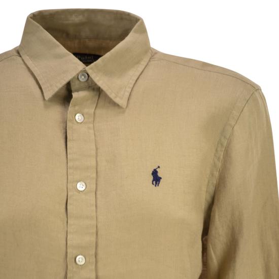 26SS 폴로 랄프로렌 포니 자수 리넨 셔츠 (211970730009) 211970730 BEIGE - POLO RALPH LAUREN
