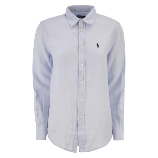 26SS 폴로 랄프로렌 포니 자수 리넨 셔츠 (211970730009) 211970730 LIGHT BLUE