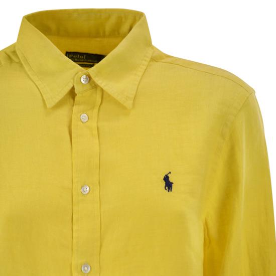 26SS 폴로 랄프로렌 포니 자수 리넨 셔츠 (211970730009) 211970730 YELLOW - POLO RALPH LAUREN