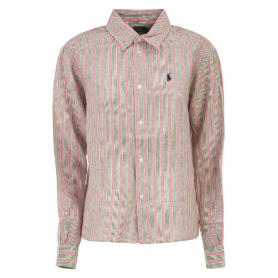 26SS 폴로 랄프로렌 셔츠 211935130 PINK GREEN