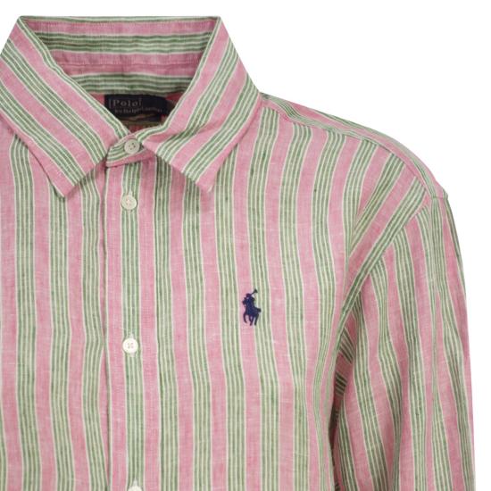 26SS 폴로 랄프로렌 셔츠 211935130 PINK GREEN - POLO RALPH LAUREN