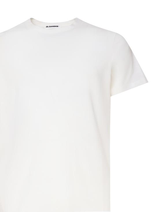  질샌더 반팔 티셔츠 J47GC0012 J45031100 OPTIC WHITE - JIL SANDER
