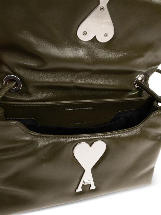 26SS 아미 카우하이드 레더 부레즈부 ULL163AL0052 A037 Kaki fonce - AMI