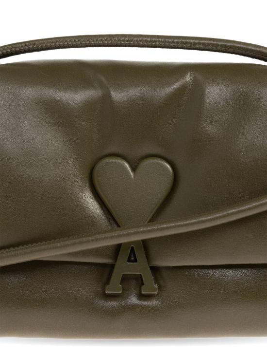 26SS 아미 카우하이드 레더 부레즈부 ULL163AL0052 A037 Kaki fonce - AMI