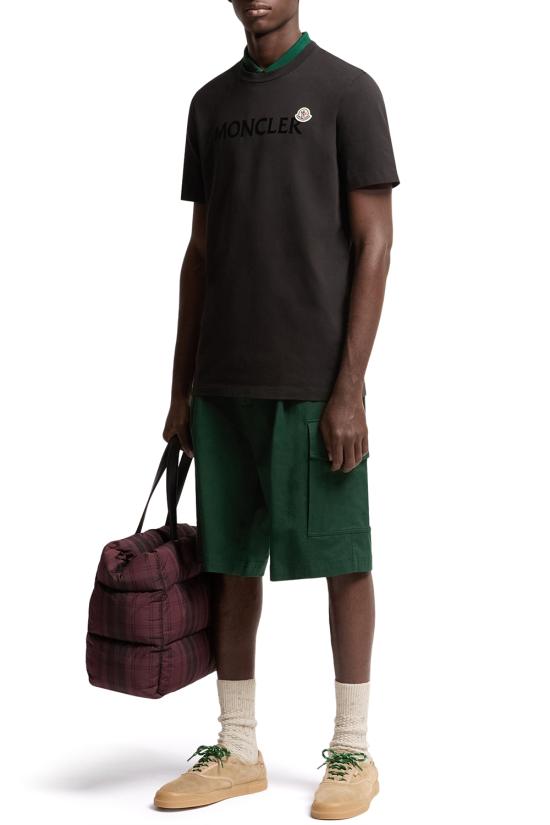 26SS 몽클레어 반팔 티셔츠 L10918C000678390T 999 Black - MONCLER