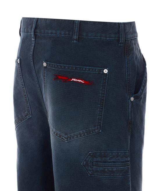 26SS 마르니 스트레이트 팬츠 PUMU0325GX USCY6300N99 Blue - MARNI