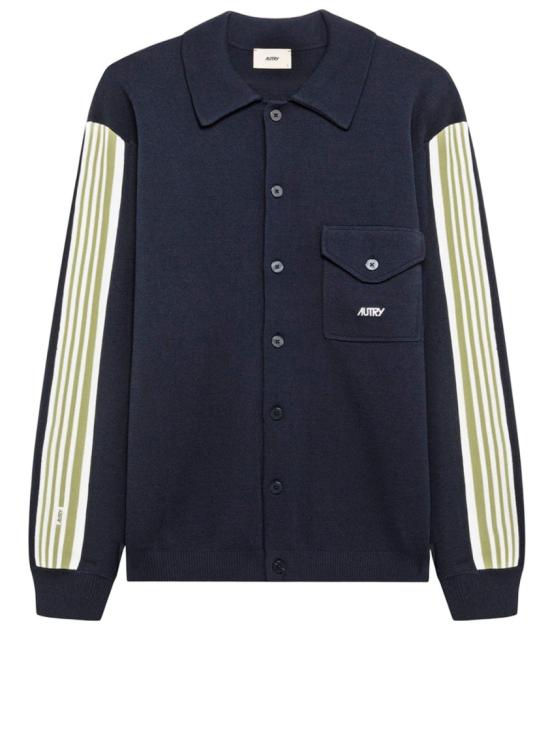 26SS 오트리 자켓 JAPM026BKNITBLUE Black