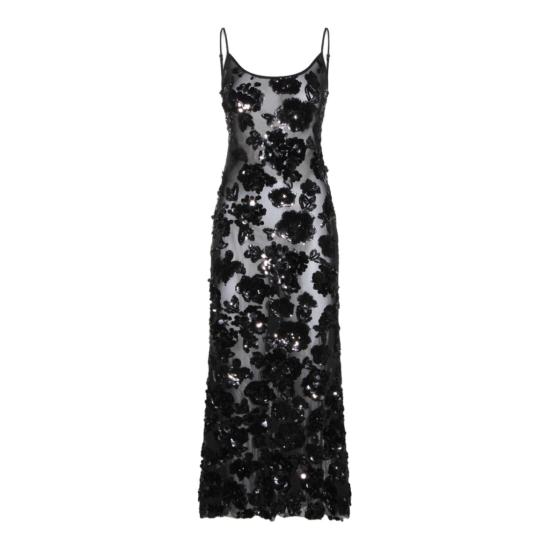 26SS Nissa 롱 원피스 RRS16261BLACK Black