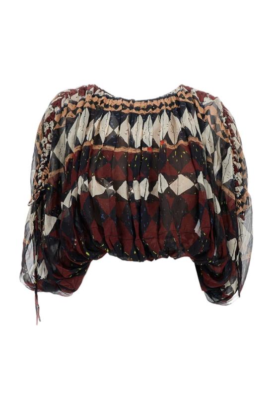 26SS Into The East 블라우스 E1DGSS011BR21TPMAHOGANY Multicolor