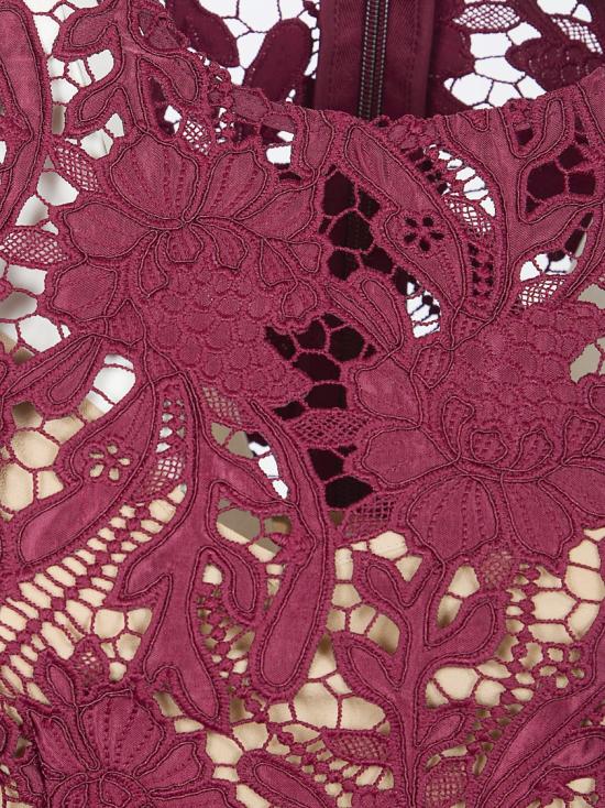 26SS 셀프 포트레이트 롱 원피스 RS26 167MA Burgundy - SELF PORTRAIT