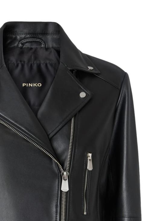 26SS 핑코 바이커 자켓 106247A32IZ99 Black - PINKO