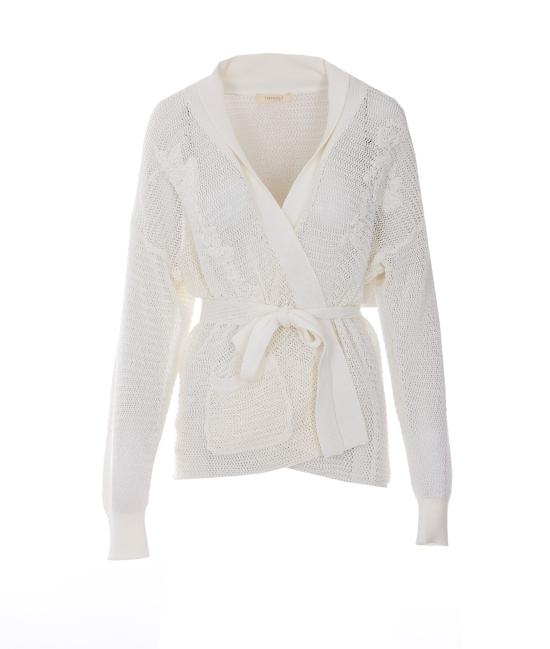 26SS 트윈셋 가디건 261TE3021 00381 White