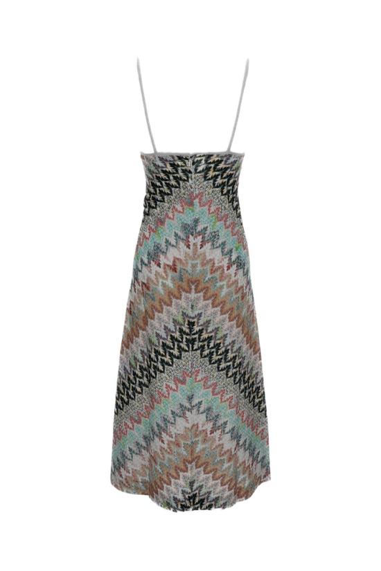 26SS 미소니 미디 원피스 DS26SG08BR014ZSM9Y4 Neutrals - MISSONI