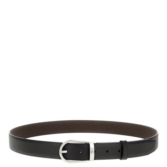26SS 몽블랑 가죽 벨트 222139BLACK EBONY Black
