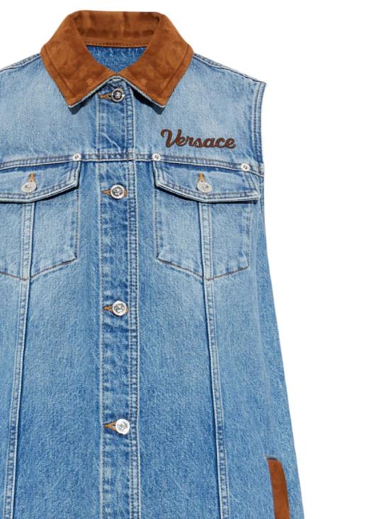 26SS 베르사체 데님 원피스 10226951A167511D800 Blue - VERSACE