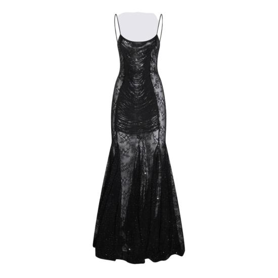 26SS Nissa 롱 원피스 RRS16297BLACK Black