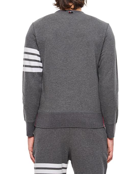  톰브라운 로고 패치 엔지니어드 4바 스웨트셔츠 MJT021H00535025 Neutrals - THOM BROWNE