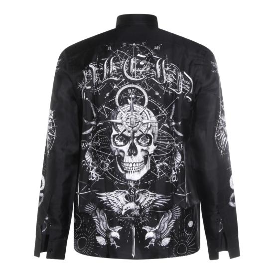 26SS 필립 플레인 긴팔 셔츠 SAFCMRP2547PTE104N02 Black - PHILIPP PLEIN