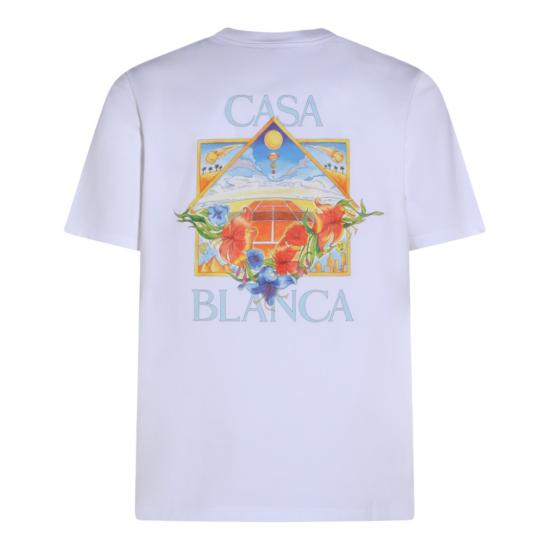 26SS 카사블랑카 반팔 티셔츠 MSS26JTS00113 White - CASABLANCA