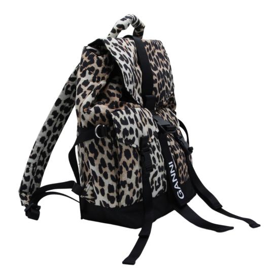  가니 레오파드 테크 백팩 A4757943 Brown - GANNI
