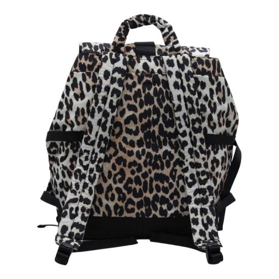  가니 레오파드 테크 백팩 A4757943 Brown - GANNI