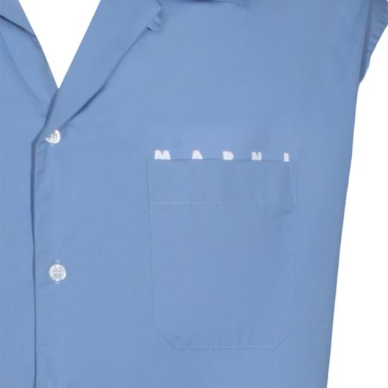 26SS 마르니 반팔 셔츠 CUMU0213PPUSCT88LWB31 Blue - MARNI