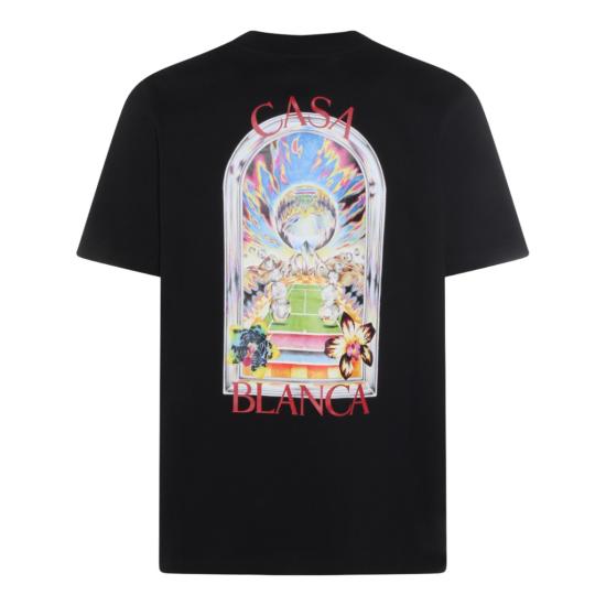 26SS 카사블랑카 반팔 티셔츠 MSS26JTS00109 Black - CASABLANCA