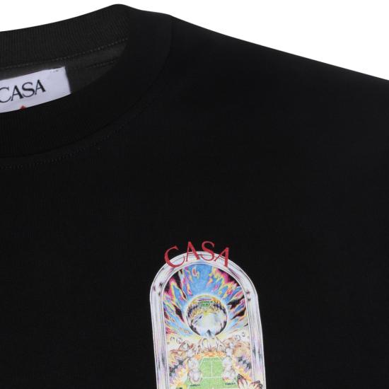 26SS 카사블랑카 반팔 티셔츠 MSS26JTS00109 Black - CASABLANCA