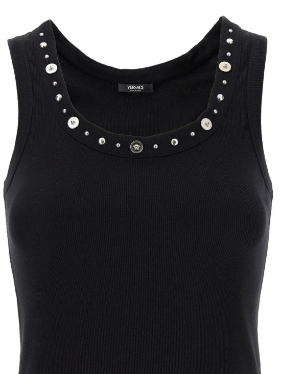 26SS 베르사체 민소매 티셔츠 10232091A172211B000 Black - VERSACE