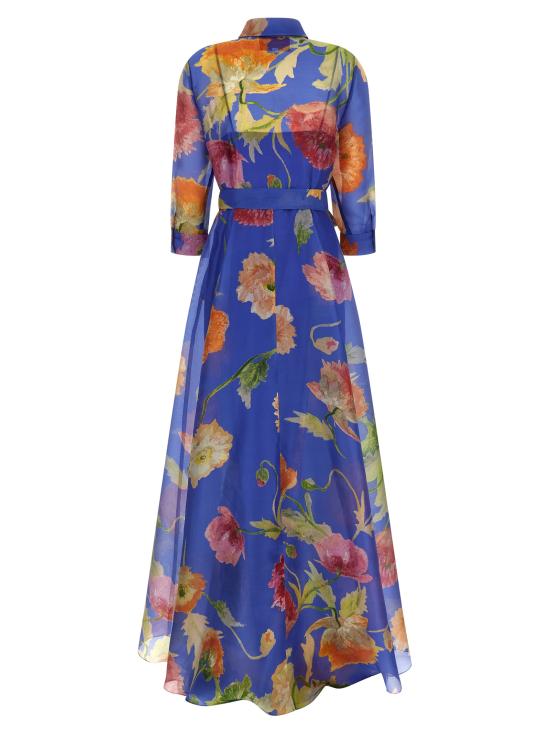 26SS 캐롤리나 헤레라 롱 원피스 R2611N721PRG475 Blue - CAROLINA HERRERA