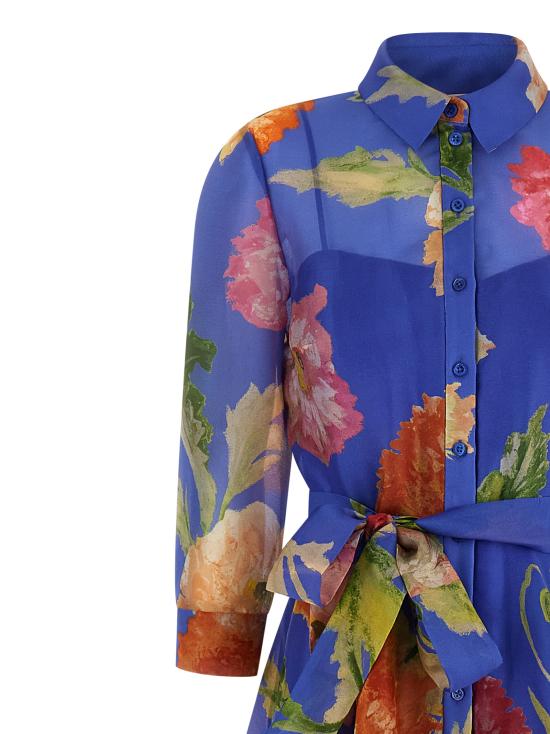 26SS 캐롤리나 헤레라 롱 원피스 R2611N721PRG475 Blue - CAROLINA HERRERA