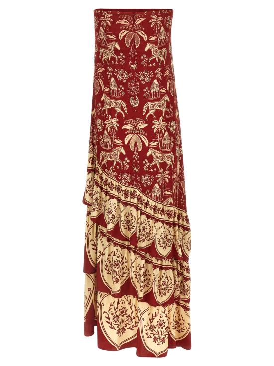 26SS 팜 리오 롱 원피스 34412626058 Bordeaux - FARM RIO