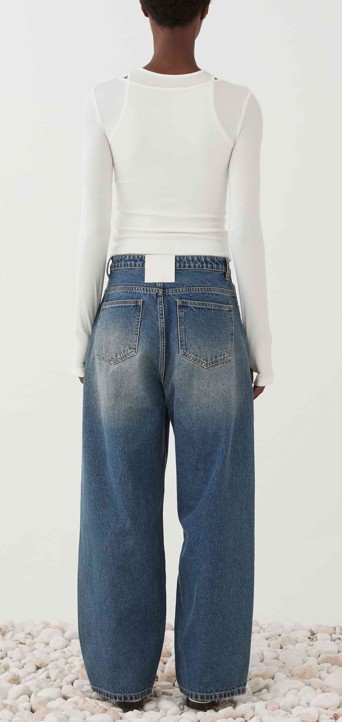 26SS 엘레 긴팔 티셔츠 SS260253 BIANCO - ELEH