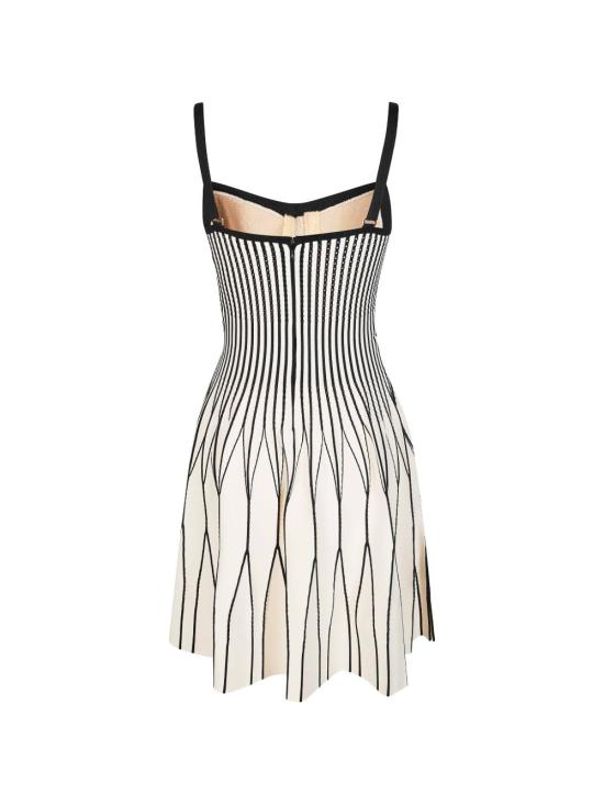 26SS 엘리자베타프랜치 미디 원피스 AM27S62E2 E84 Burro nero - ELISABETTA FRANCHI