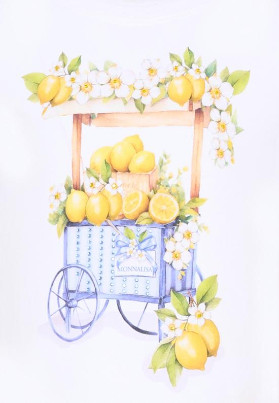 26SS [키즈] 모나리자 티셔츠 11G624 7201 0099 WHITE - MONNALISA